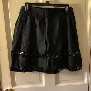 Ann Taylor loft Petites black skirt Sz 0P